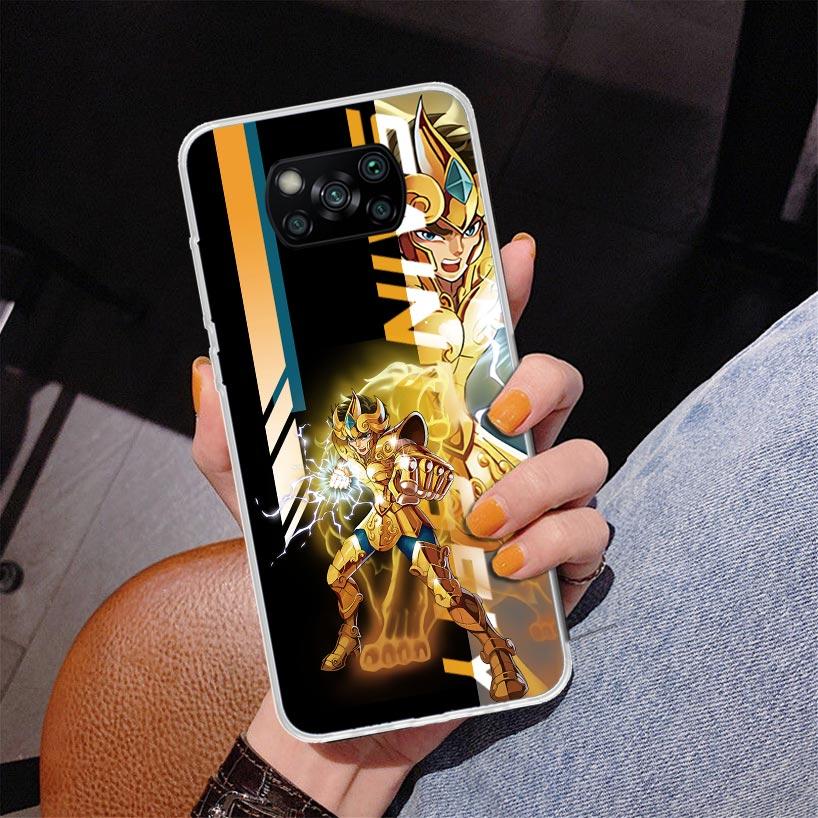 Anime Saint-Seiya Phone Case For Xiaomi Poco X7 X6 X5 Pro F7 Ultra Redmi 15C 15 13C 13 12C 12 10 10A 10C 9 9A 9C 9T Cover Poco X