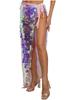 Womens Sparkly Sequin Hip Skirt Belly Dance Costume Lace Up Mermaid Scarf Wrap Halloween Festival Wear