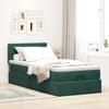 VidaXL Ottoman Bed Frame with Dark Green Mattress 90x200 Cm Velvet, Bed Frame, Upholstered Bed Frame, Bed Frame 3311750