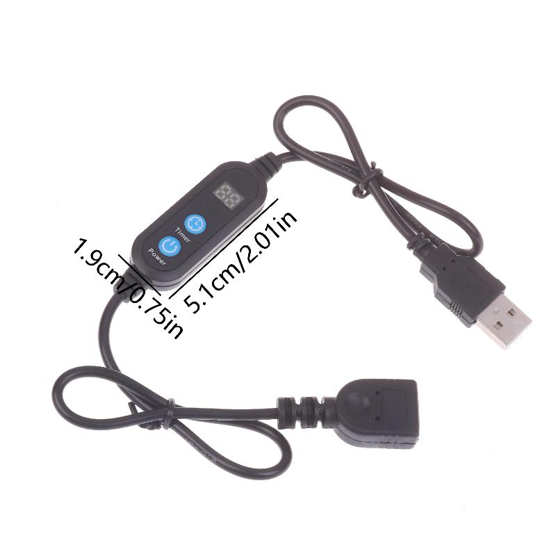 

Digital Timer Cable Switch Auto Cut-off USB Connector for LED Strips and Motors