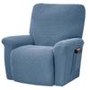 2021 New Recliner Cover Stretch Soft Polyester Non Slip Side Pocket Jacquard Cover for Home Universal Chair Cover Sofa Towel