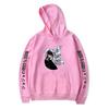 Jojo'S Wonderful Adventure Print Perimeter Loose Spring And Autumn Hooded Sweater