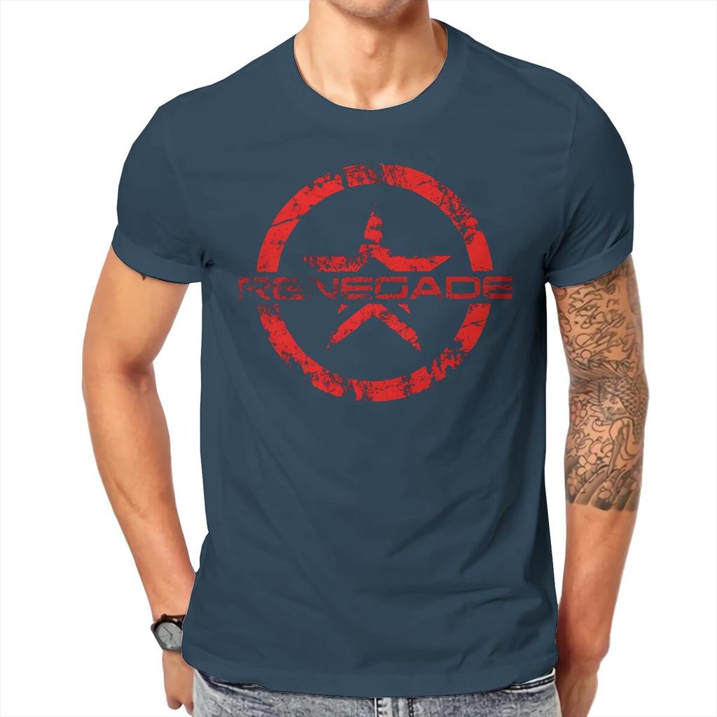 Mass Effect ME Renegade T Shirt Unisex Tees Summer Clothing Cotton Crewneck TShirt