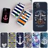 PP1 Anchor Sailor Soft Shell Transparent Phone Case for Motorola Moto Edge 20 30 40 50 S30 Fusion Ultra Pro Neo Lite + G200 G23