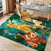 Lion Adventure Carpet For Playroom Bedroom Living Room Sofa Home Decorkids Game Area Rug Nonslip Floor Mat