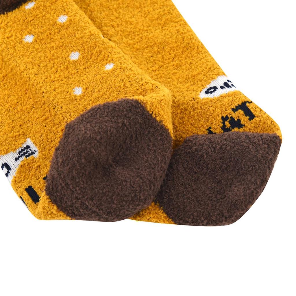 Chaussettes bouclées élégantes et mignonnes pour présenter une Matilda Parfait pour la crèche Produit femme, imprimé. enseignants. code 23-6724 (#1/MU Moutarde).