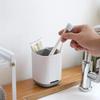 Electric Toothbrush Makeup Brush Holder Toothpaste Storage Case Large Capacity Detachable Portable with Drain Hole Rack