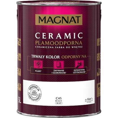 Magnat Ceramic C45 5L Stain-resistant Ceramic Paint, White