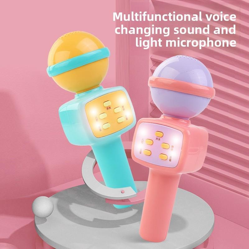 Microfono Karaoke Interattivo per Bambini con Alimentazione a Batteria ed Effetti Vocali per il Gioco