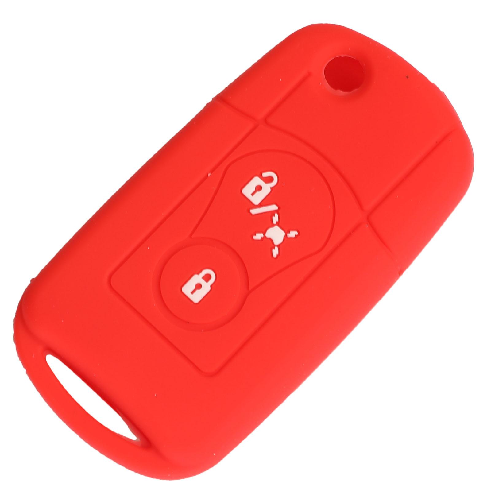 

jingyuqin 2B дистанционный автомобильный ключ силиконовый чехол чехол для Ssangyong Actyon внедорожник Kyron держатель Stylingb Filding Key красный