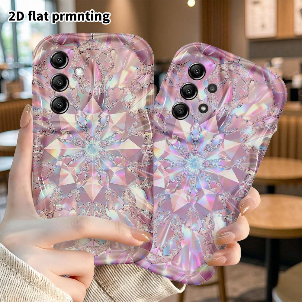 Phone Case: 2D Flat Samsung Galaxy A34 A35 M05 M06 S20 S22 S21 FE Plus 5G Protective Case, Fantasy Crystal, Christmas and Halloween Gift