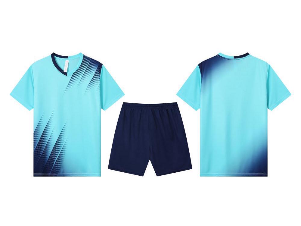 Quick-Dry Ice Silk Sports Set: Running & Football Training Suit