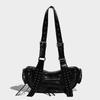 2025 High-End Motorcycle Bag Large Capacity Rivet Tassel Underarm Bag Street Style Cool Dark Series Handbag for Women