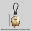 Handgefertigte Antike Om-Glocke mit Lederband, 5 Zoll Vintage Wandbehang-Dekor für Gartenharmonie und spirituelles Ambiente