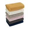 1Pc 35x75cm Waffle Solid Color Cotton Soft Absorbent Adult Family Bathroom Hand Towel Home Life