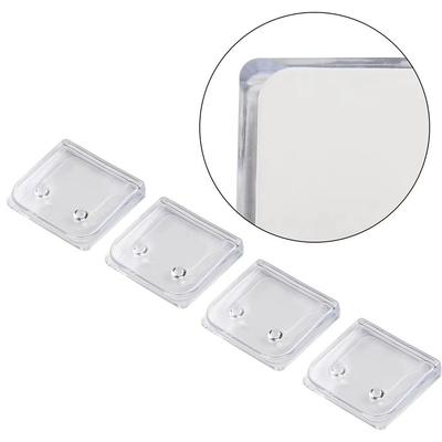 2/4/6/8Pcs Transparent Curtain Closure Clip Non-Punching Curtain Fixing Buckle  Bathroom Accessories