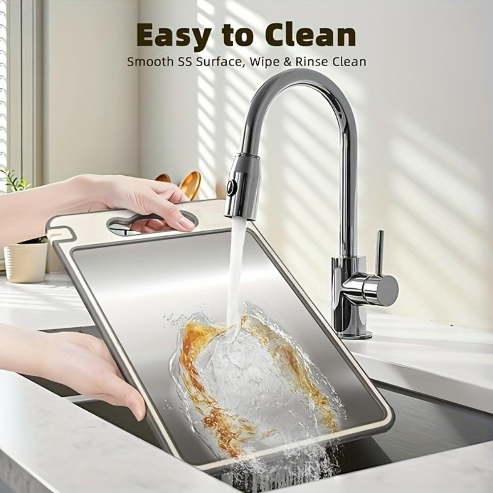 Cut Vegetables Meat Cutting Board Mats Stainless Steel Vegetable Cutting Board  Frozen Meat