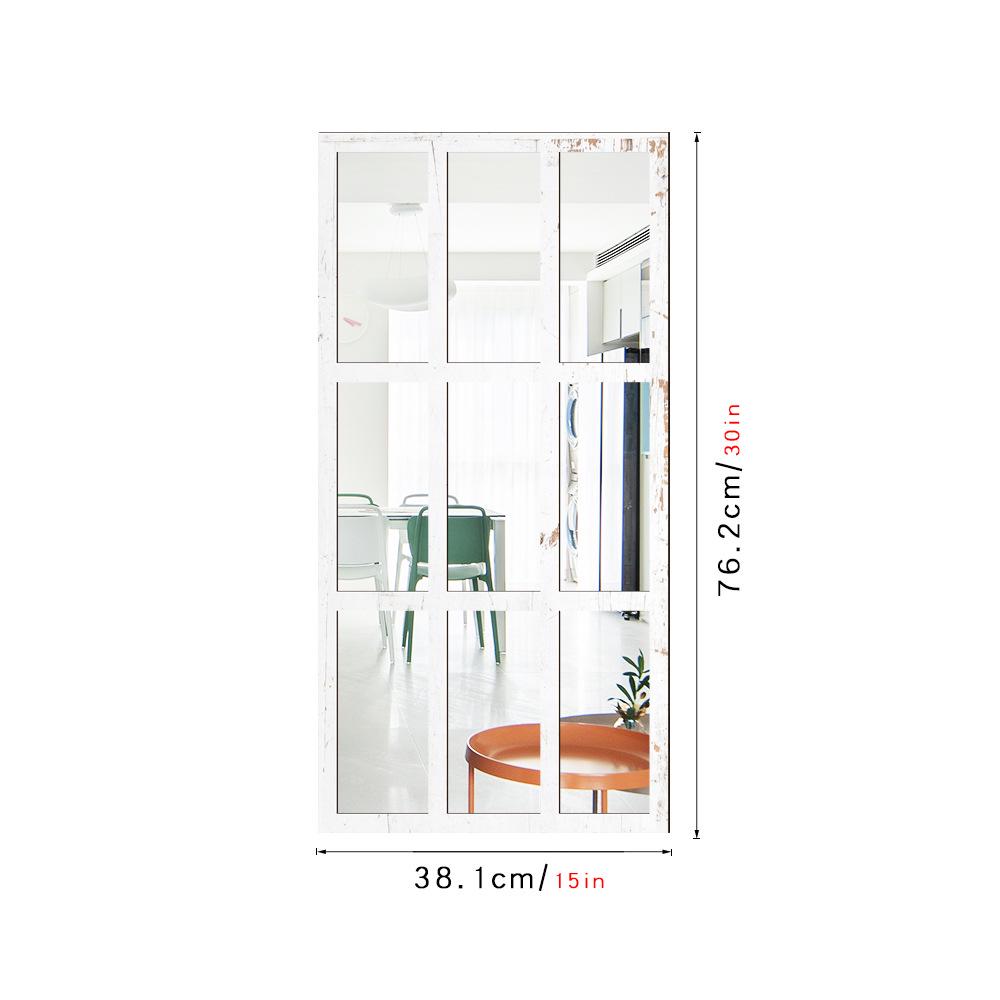 3D Vindusbue Akryl Speilklistremerke - Selvklebende Treveggdekor