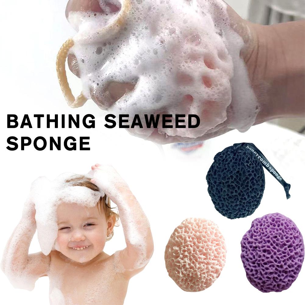 1pc Natural Sea Wool Sponge Dead Skin Remover Exfoliating Shower Cleaning Brush Foam Shower Bat T2B2