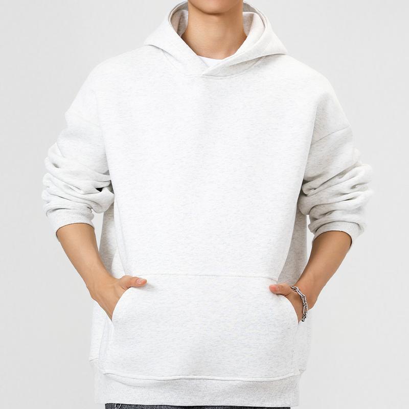 Herbst Winter Herren Einfarbig Hoodies Mode Herren Lässige Sweatshirts Herren Harajuku Warm Übergroß Hip Hop Streetwear Pullover