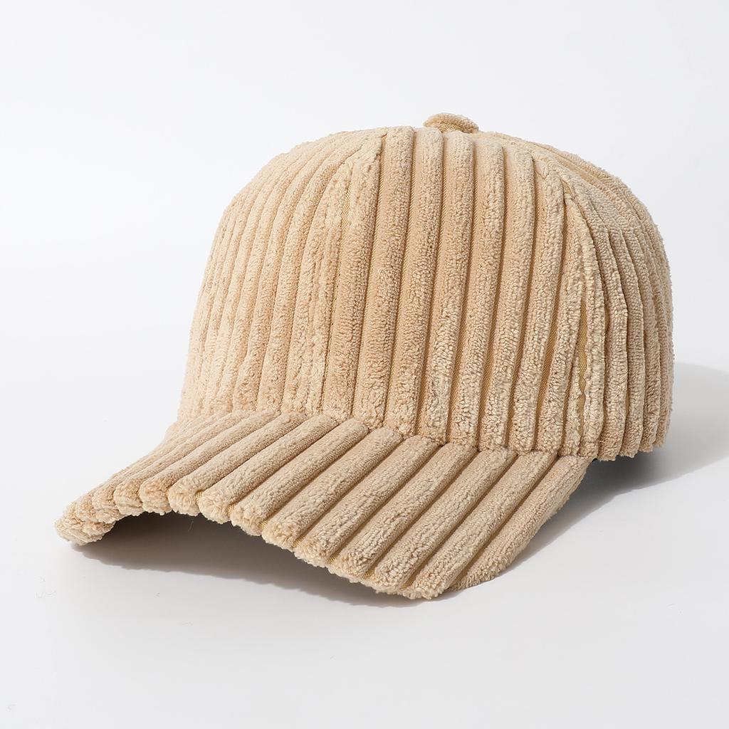 Trend Striped Men'S And Women'S Hats Baseball Cap Cap Cap Season Thickened Warm Casual Hat