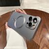 Matte Borderless Titanium Gray Magnetic Charging Case for Phone 14 15 13 12 11 Pro Max Plus Magsafe Ultra Thin Hard Bumper Cover