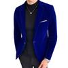 Velluto Dorato Marca di Alta Gamma Formale Business Uomo Blazer Slim Sociale Sposo Matrimonio Sfilata Palco Festa Giacca Abito
