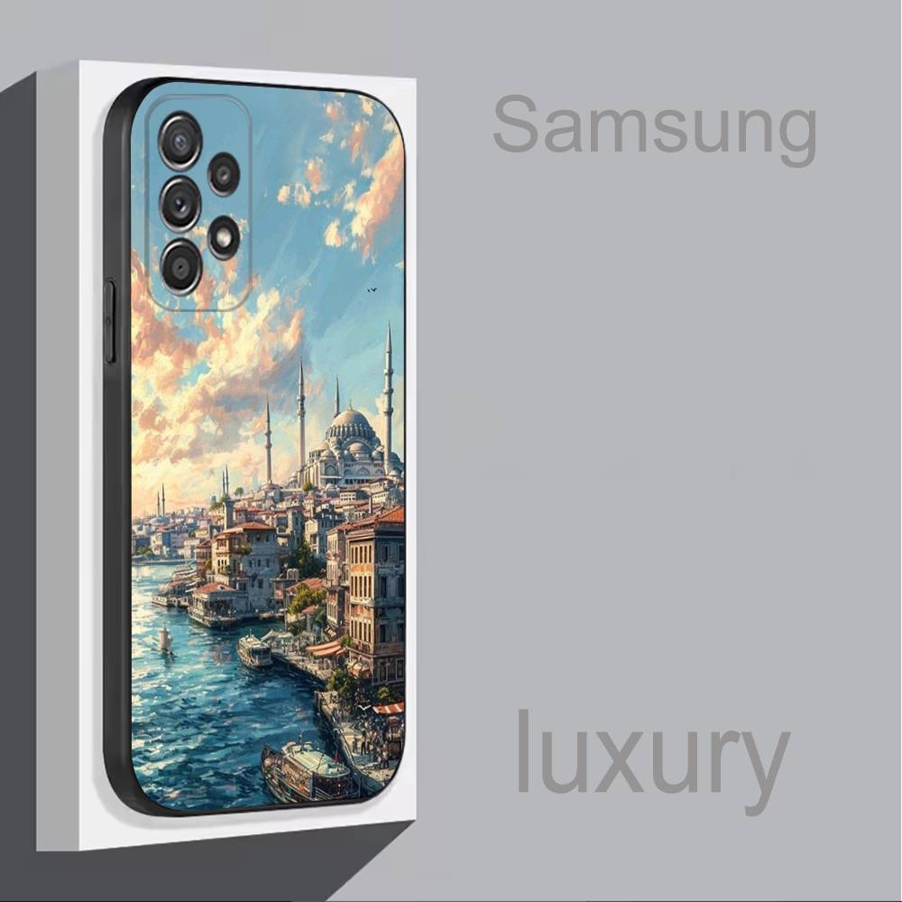 

Turkey I-Istanbul Scenery Phone Case For Samsung S 9,10,21,30,22,23,24,25,Ultra,Plus,Lite,FE,4,5G Black Soft Precise SamsungS25u