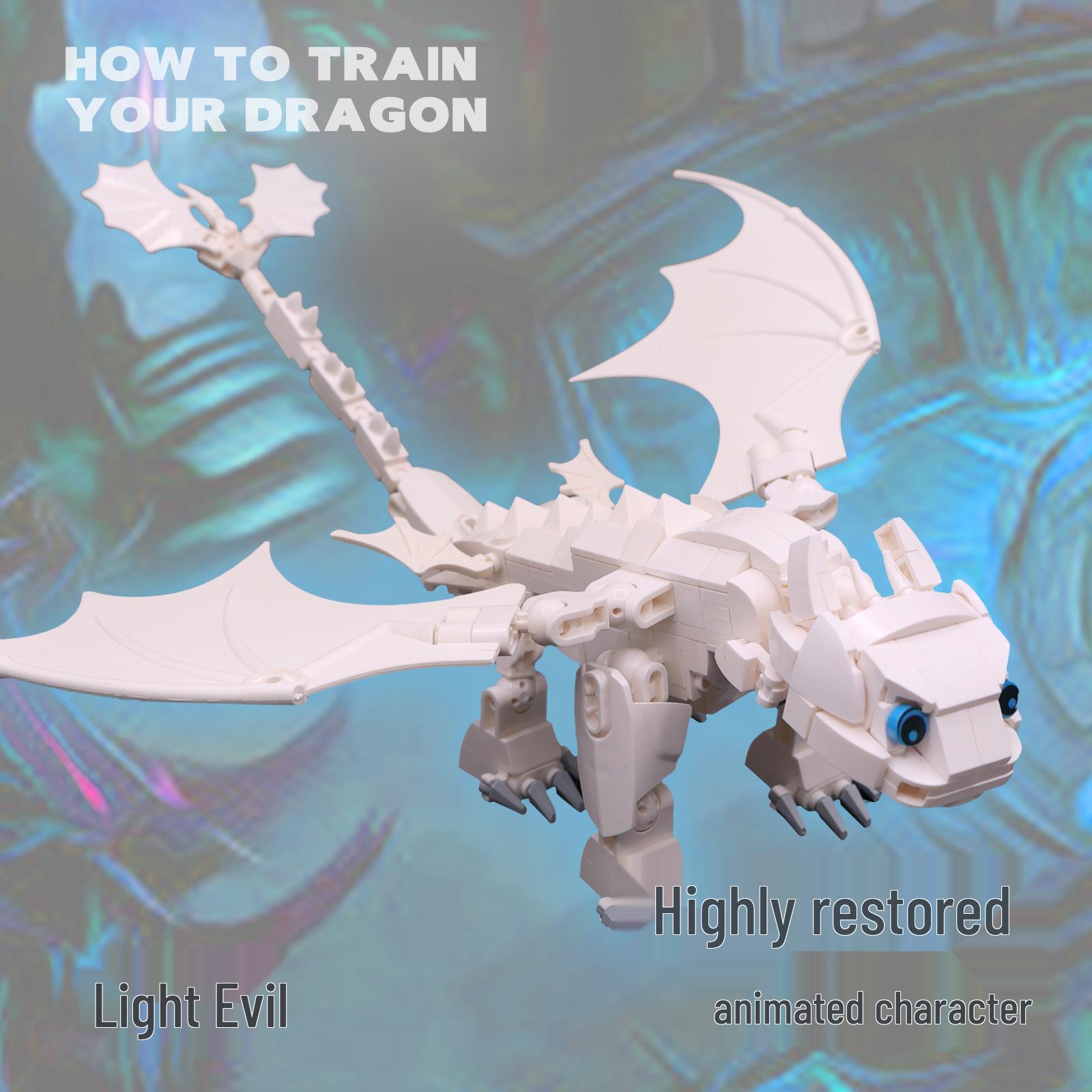 

Как приручить дракона - Белая Фурия, Ночная Фурия, Беззубик Динозавр Конструктор