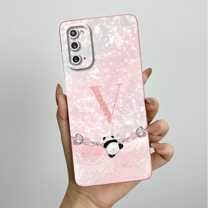 For Samsung Galaxy S20 Case S20FE Soft Silicon Back Cover Cute Panda Letters Phone Case For Samsung S20 FE Plus Case S 20 Capa