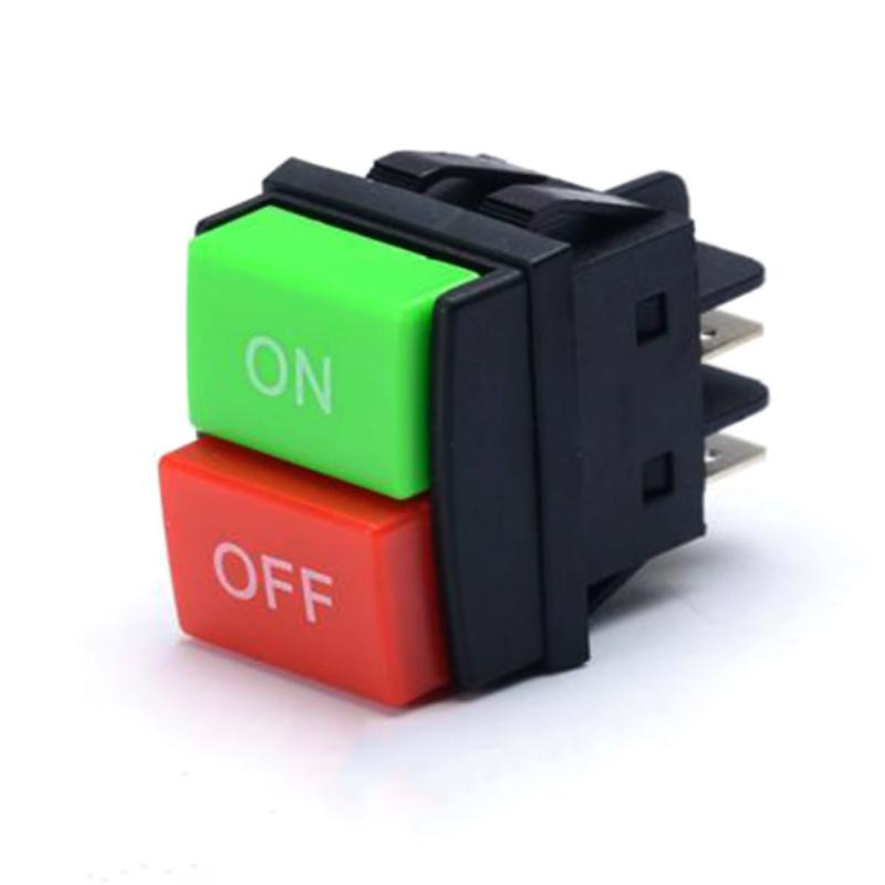 5pcs Rocker Switch KCD4 WF03-C1 ON OFF Botao Start Stop Botao De Controle Duplo Vermelho