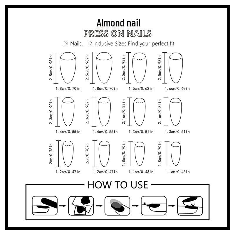 French Flame Mirror Powder Liquid Metal Style Wear-On Nails