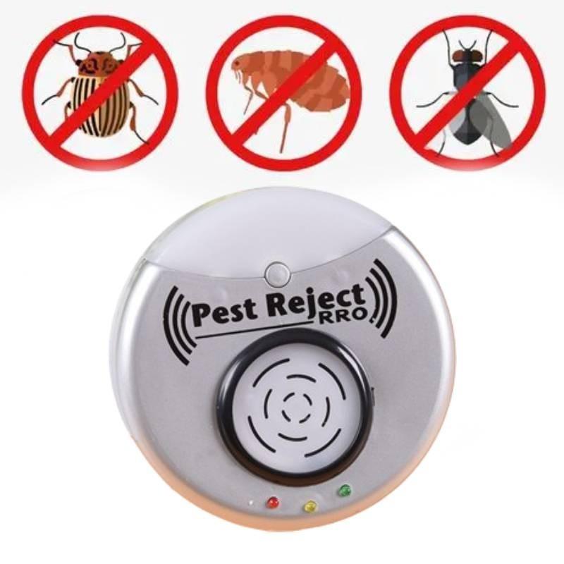 Silver Ultrasonic Pest Control Device For Home Use With 25khz Frequency Power