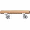 TRUSCO Horizontal Mini Handrail 35X450 Silver Light Oak HBIY450-SO