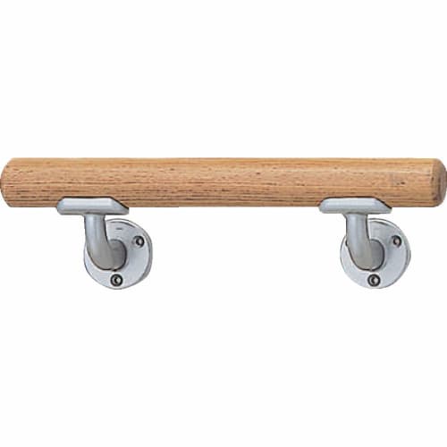 TRUSCO Horizontal Mini Handrail 35X450 Silver Light Oak HBIY450-SO