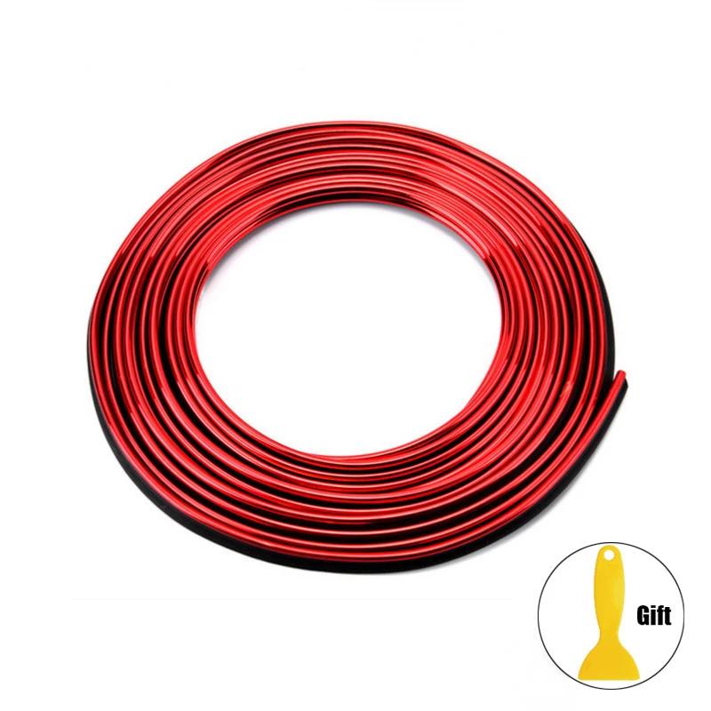 5 Meter Car Moulding Decoration Flexible Strips Interior Auto Moldings Car Cover Trim Dashboard Door Edge Car-styling Universal