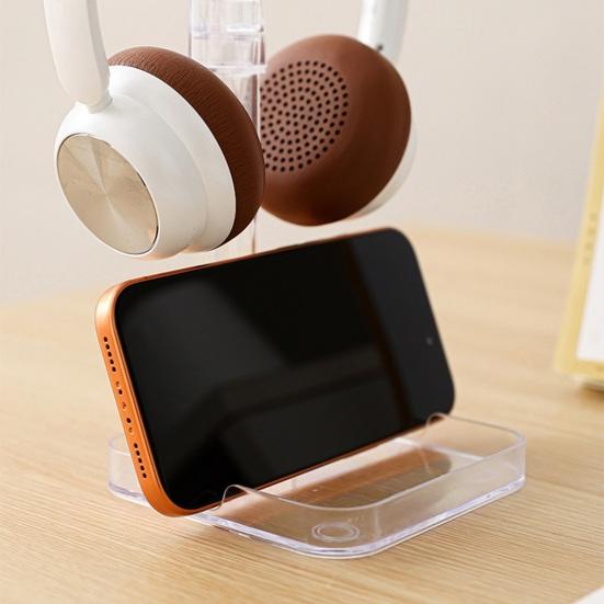 Universelt hodetelefonstativ Multifunksjonell telefonholder Spillhodesett Utstillingsstativ Skrivebordshenger Feste Organizer Hodetelefontilbehør