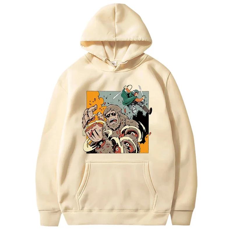 Attack On Titan Survey Corps Men's Hoodies Boys Harajuku Girls Hip Hop Pullover Fancy Music Casual Loose Comfortable Sweatshirt