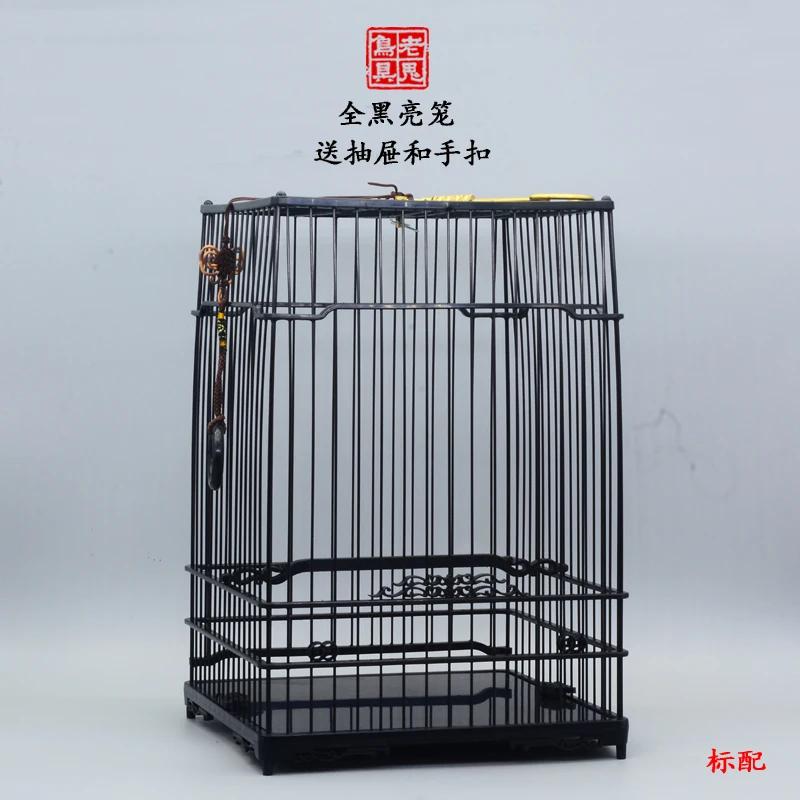 Black Square Bird Cages Parrot Outdoors Decoration Carrier Budgie Bird Cages Canary Breeding Jaula Pajaro Birds Supplies