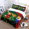 Animal soccer mascots ensemble Print Bedding Set 1 Duvet Cover 2 Pillowcases for Adult and Children Luxury Gift Full Size