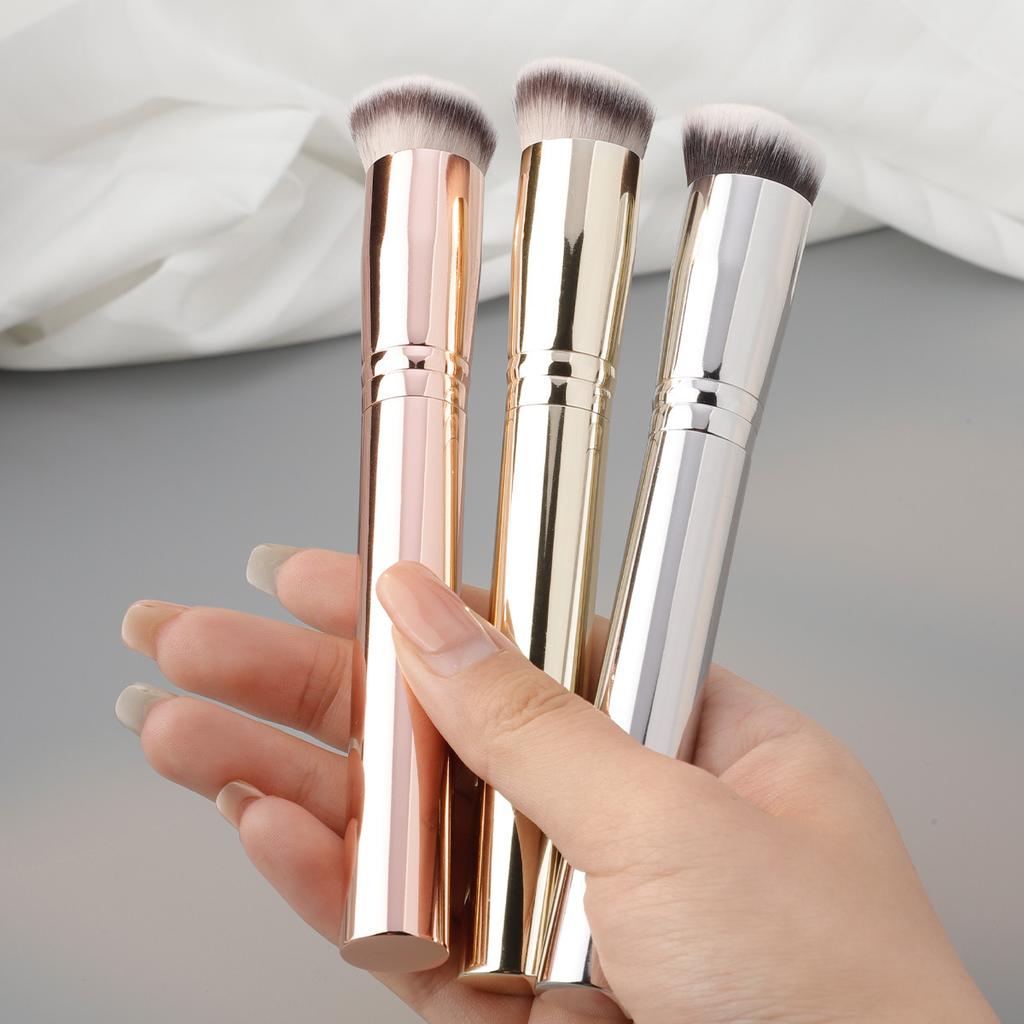 New single all-aluminum tube oblique head concealer brush, soft hair does not eat powder, light and seamless 170 makeup brush