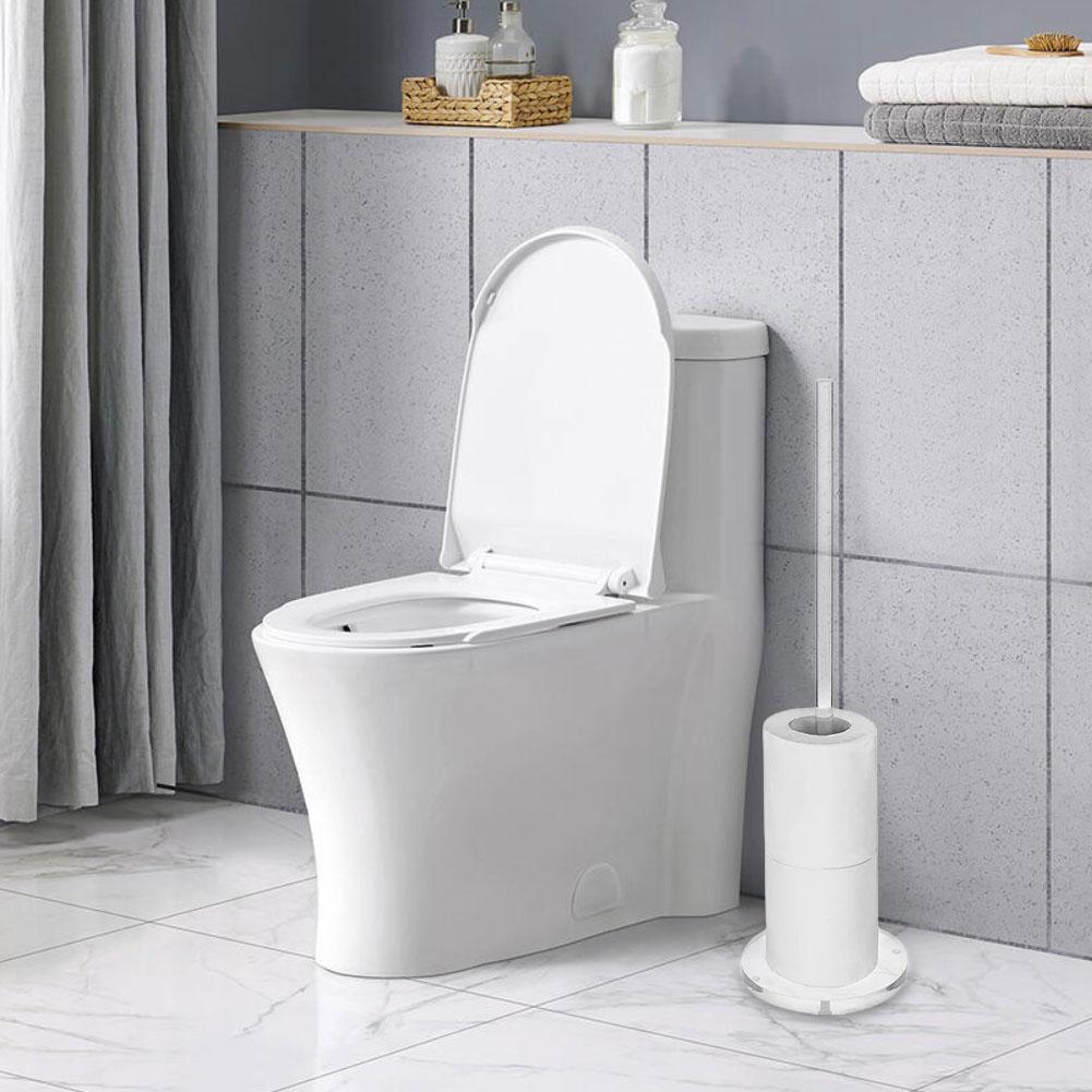 Fristående Toalettpappershållare Vertikalt Toalettpappersförvaringsställ Modern Utrymmesbesparande för Toalett Reservrullar Förvaring