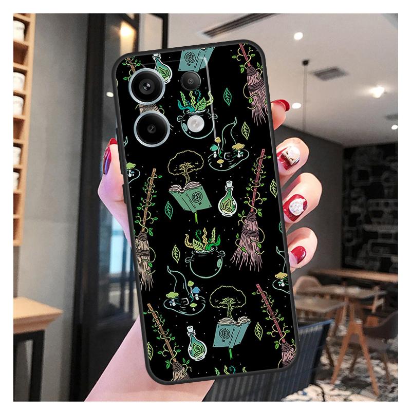 Occult Witchcraft Moon Gothic Witch Case For Xiaomi Redmi Note 11 9 10 12 13 Pro Plus 12S 11S 10S 9S Redmi 12 10C 12C 13C Cover