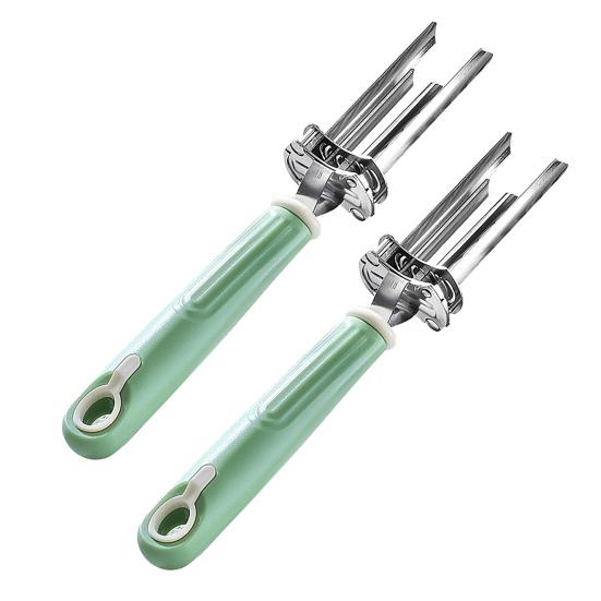 Adjustable Fruit And Vegetable Corers Tool Stainless Steel Bell Pepper Cutter Deseeder for Quick Core Removal Kitchen Gadget for Homemade Dishes