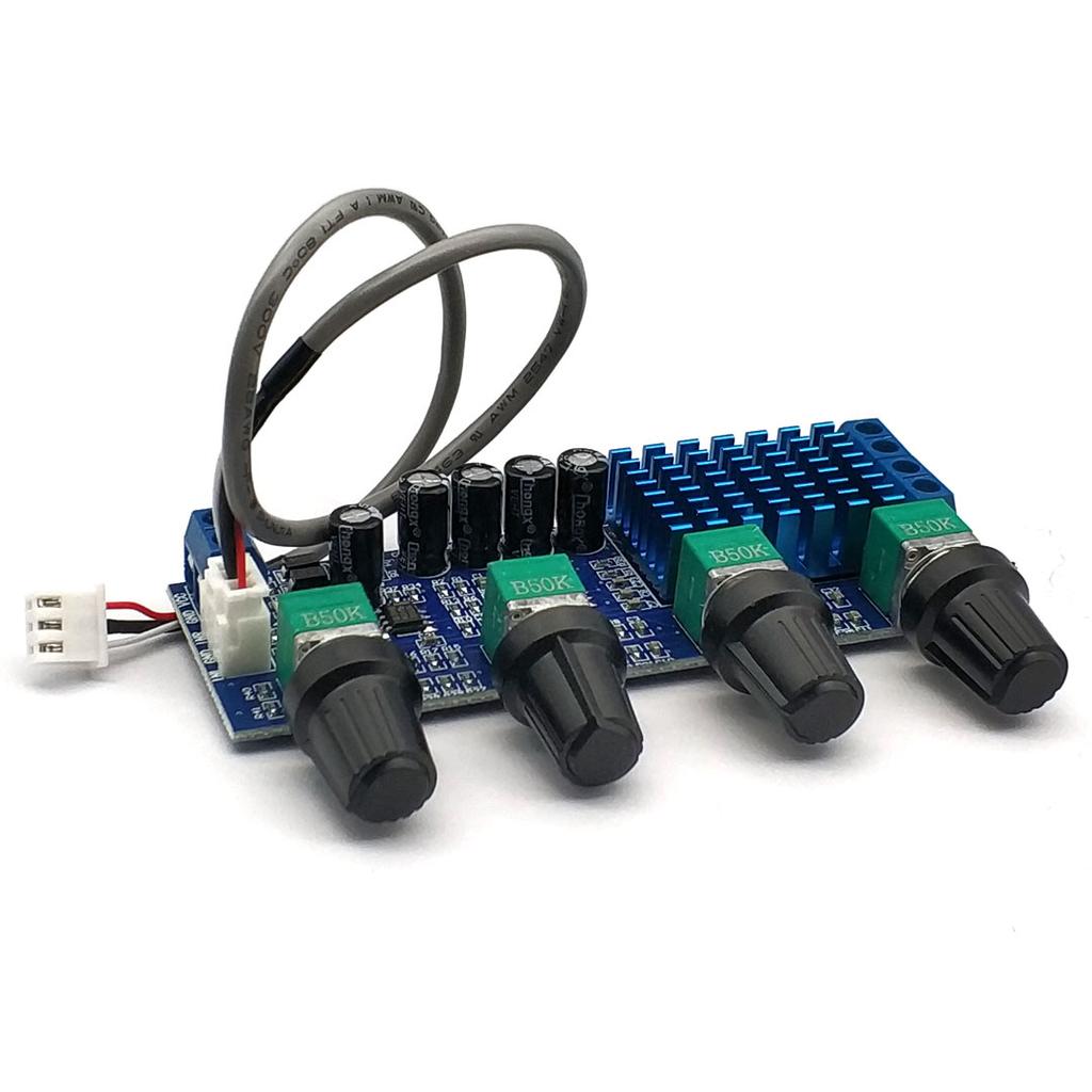 DC 12V 24V 80W X 2 Dual Channel Digital Audio TPA3116 D2 Treble Bass Regulating Preset Pre Amplifier Board Amplificador