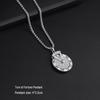Lucky Turn Titanium Steel Necklace: Colorfast Pendant with Number Luck Beads for Women and Men