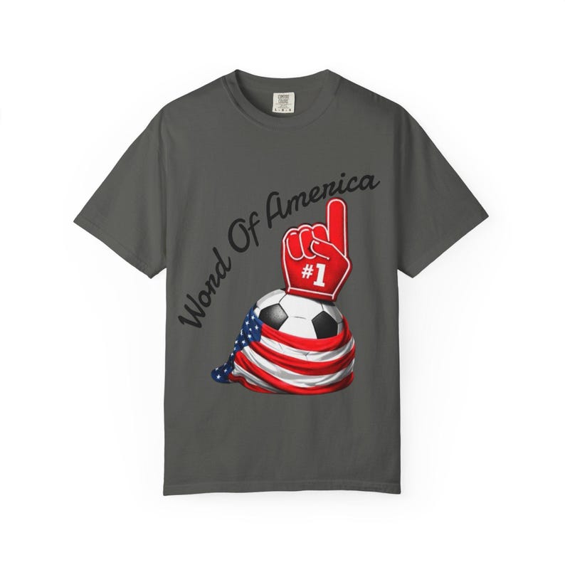 USA Soccer Foam Finger and Ball T-shirt | American Flag Wrap 3XL