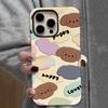 Sublimation Coated Glossy Phone Case Hard Plastic +TPU Soft TPU Shell Cute Lovely Puppies Patterned Full Protective Back Cover for iPhone Samsung