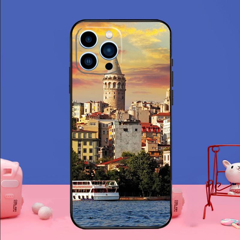 Turkey Istanbul Scenery Building Phone Case For iPhone 17 16 15 13 11 12 14 Pro Max mini 15 16 Plus 16e 17 Air Bumper Cover