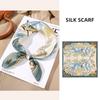 53x53cm 100% Mulberry Silk Scarf Luxury Square Hair Bandana Elegant Head Wrap Neckerchief Sunscreen Shawl for Women